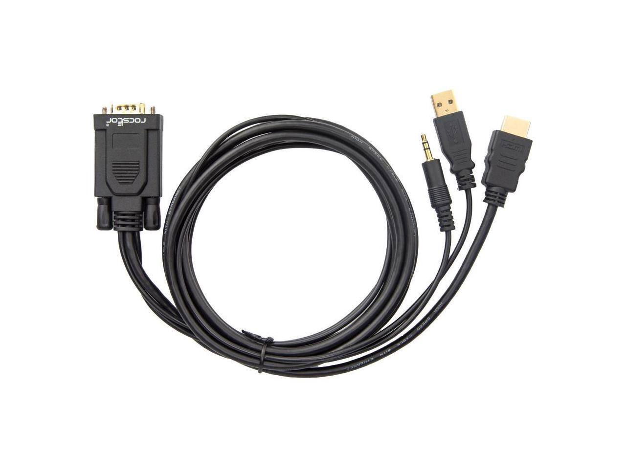 Alt View 8. Rocstor - Rocstor 6ft HDMI/VGA Video Cable 15PIN Y10C264B1.