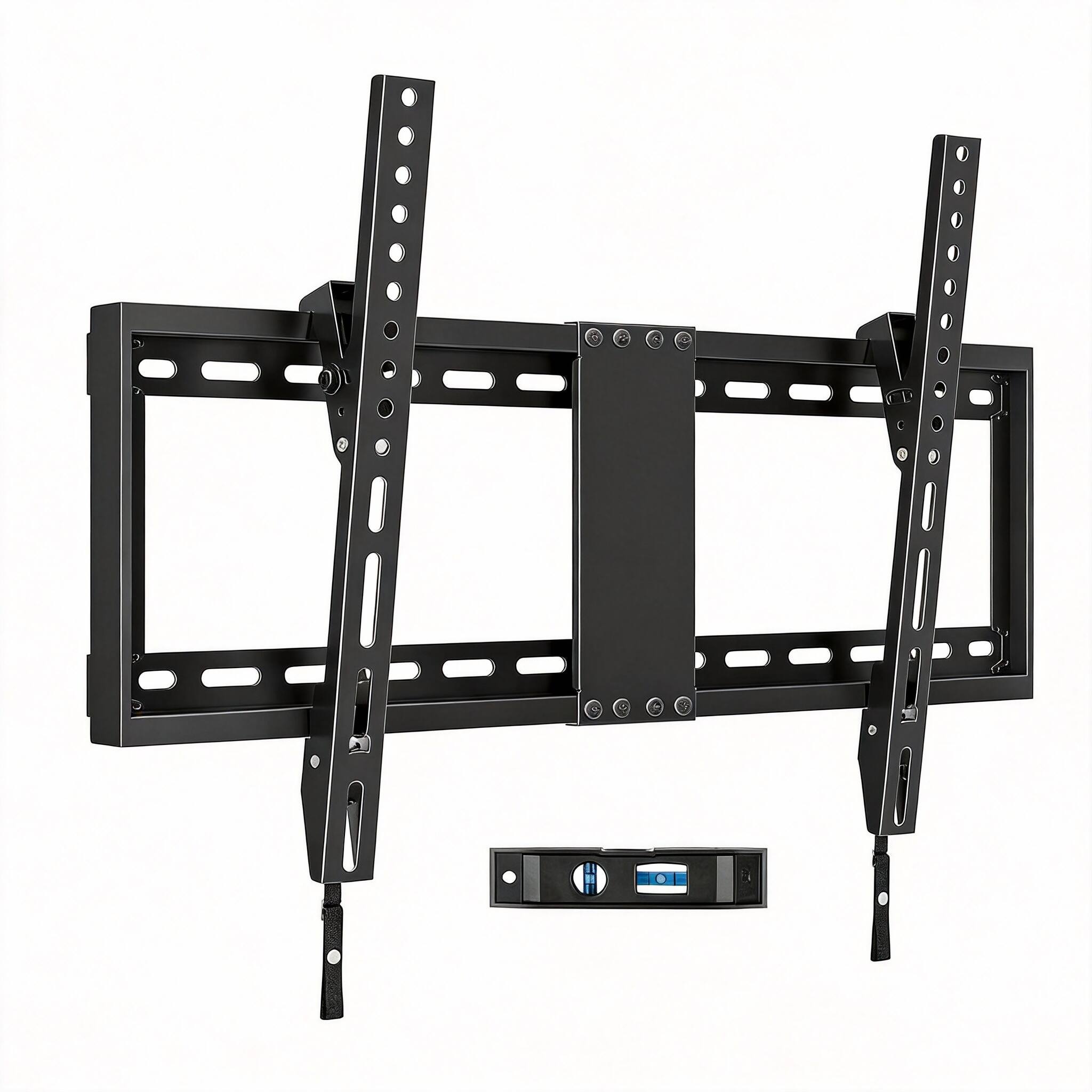 Front. OMOMMD - Universal Tilt TV Wall Mount 37-75" 132lbs 600x400mm 24" Stud Low Profile - Black.