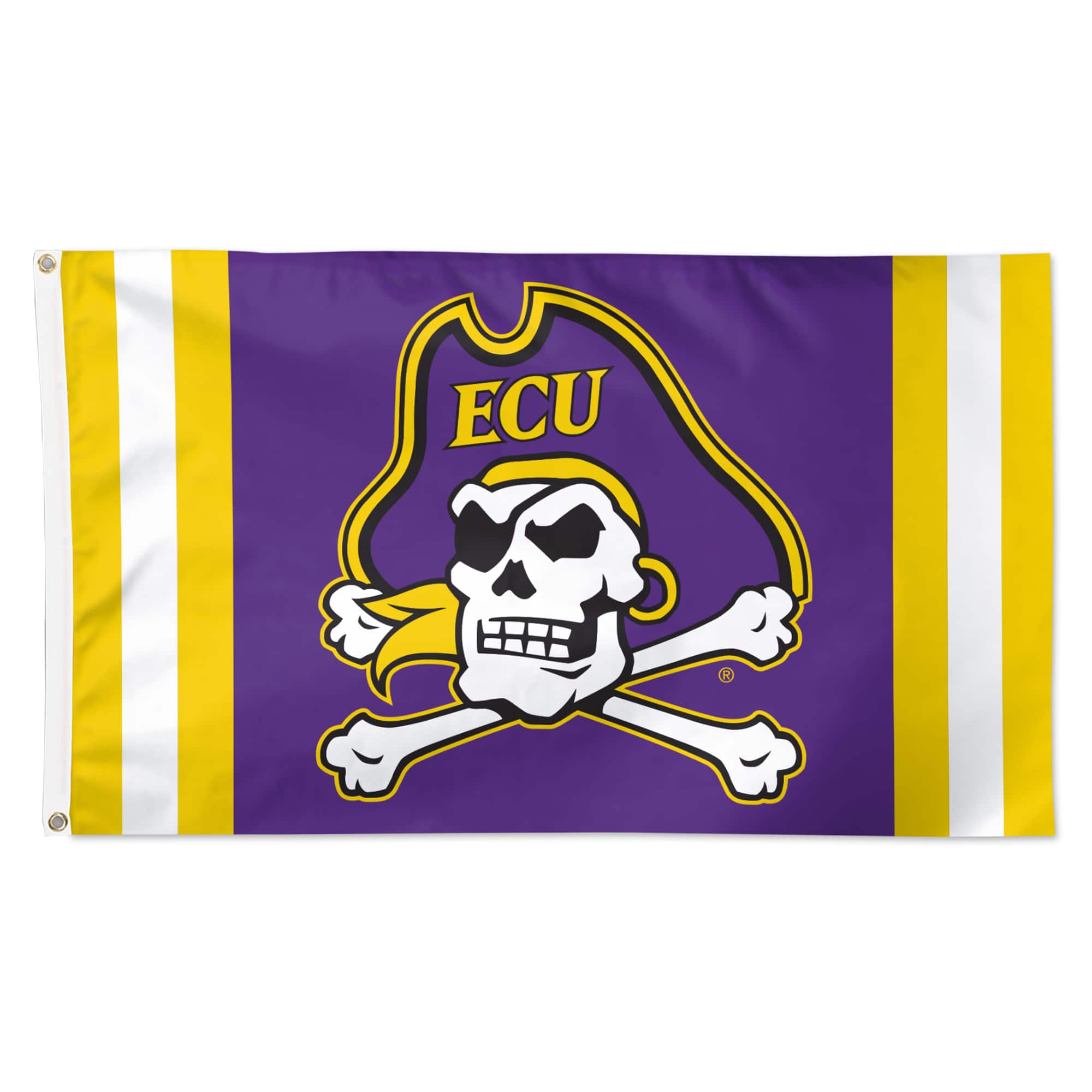 WinCraft - ECU Pirates 3' x 5' Vertical Stripe Deluxe Single-Sided Flag - Multicolor