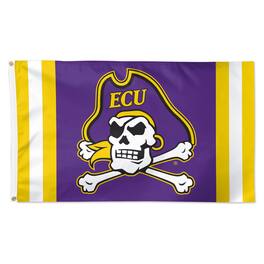 WinCraft - ECU Pirates 3' x 5' Vertical Stripe Deluxe Single-Sided Flag - Multicolor