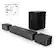 Front. Ultimea - ULTIMEA Poseidon M3T 5.1 Surround Sound Bar, with Wireless Subwoofer and Rear Speakers, 350W - Black.