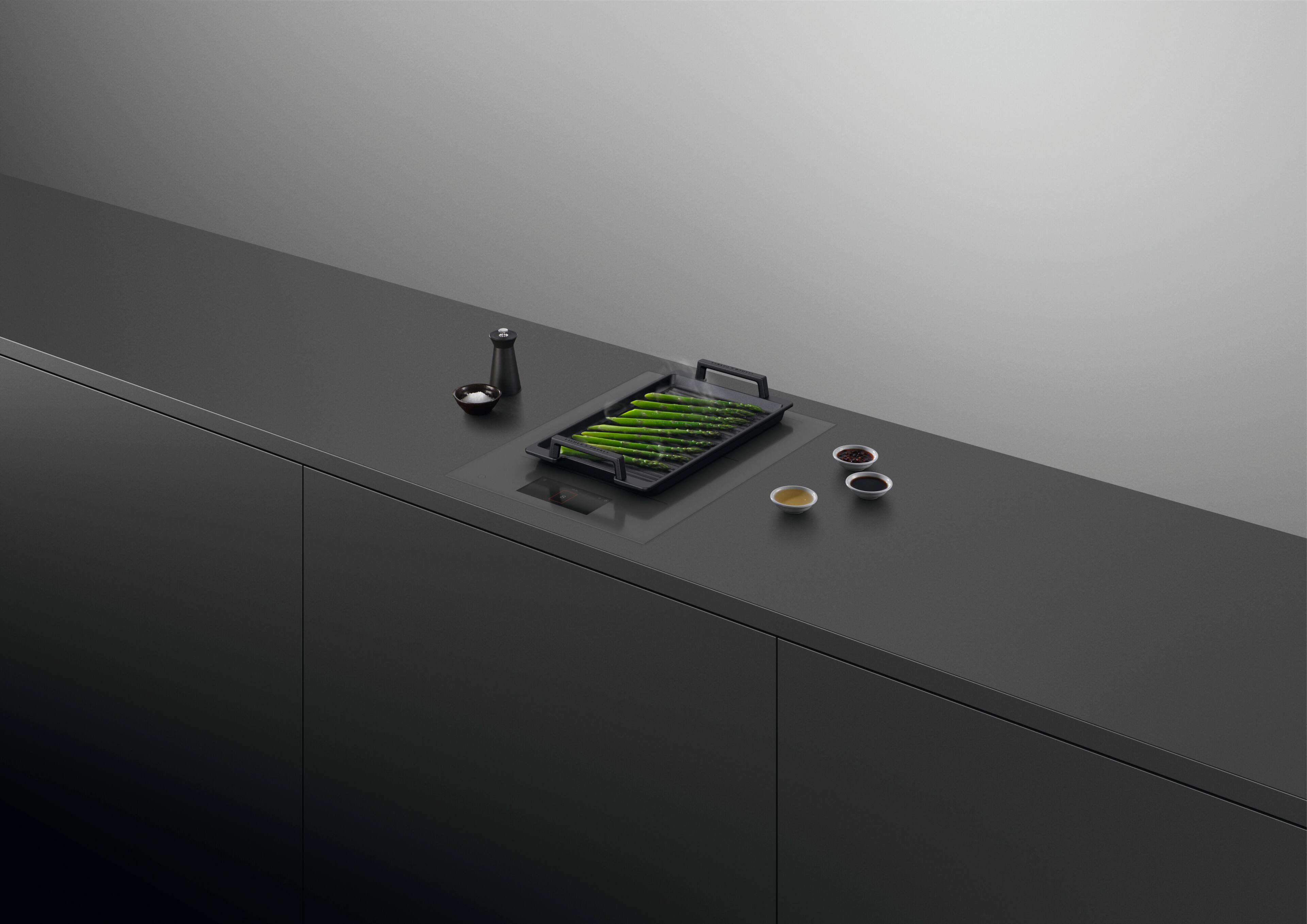 Alt View 16. Fisher & Paykel - 15" Primary Modular Induction Built-in Electric Cooktop, 2 Zones with SmartZone - Grey.