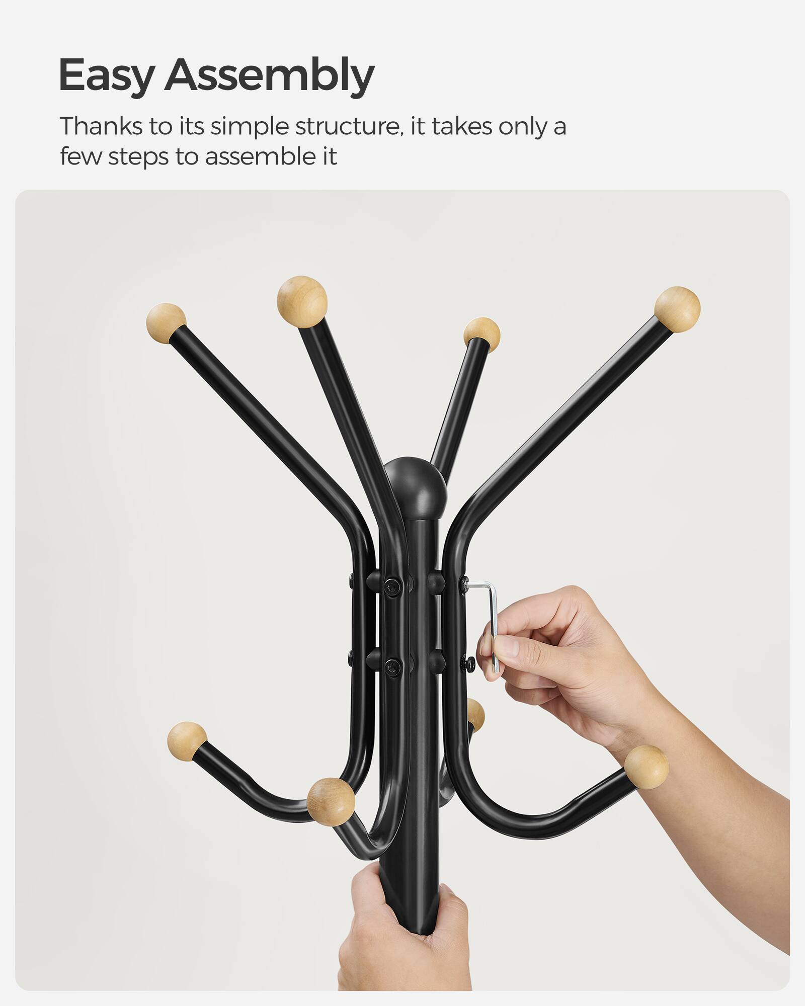 Easy Assembly

Thanks to its simple structure, it takes only a few steps to assemble it