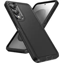 Entronix - Case for Galaxy S25 Edge - Triple-Layer Heavy Duty Protection - Black