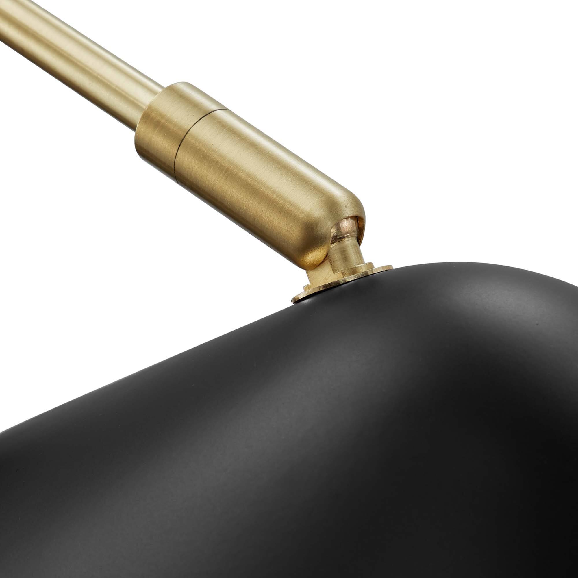 Alt View 5. Modway - Journey 7" Swing Arm Wall Sconce by Modway - Black.