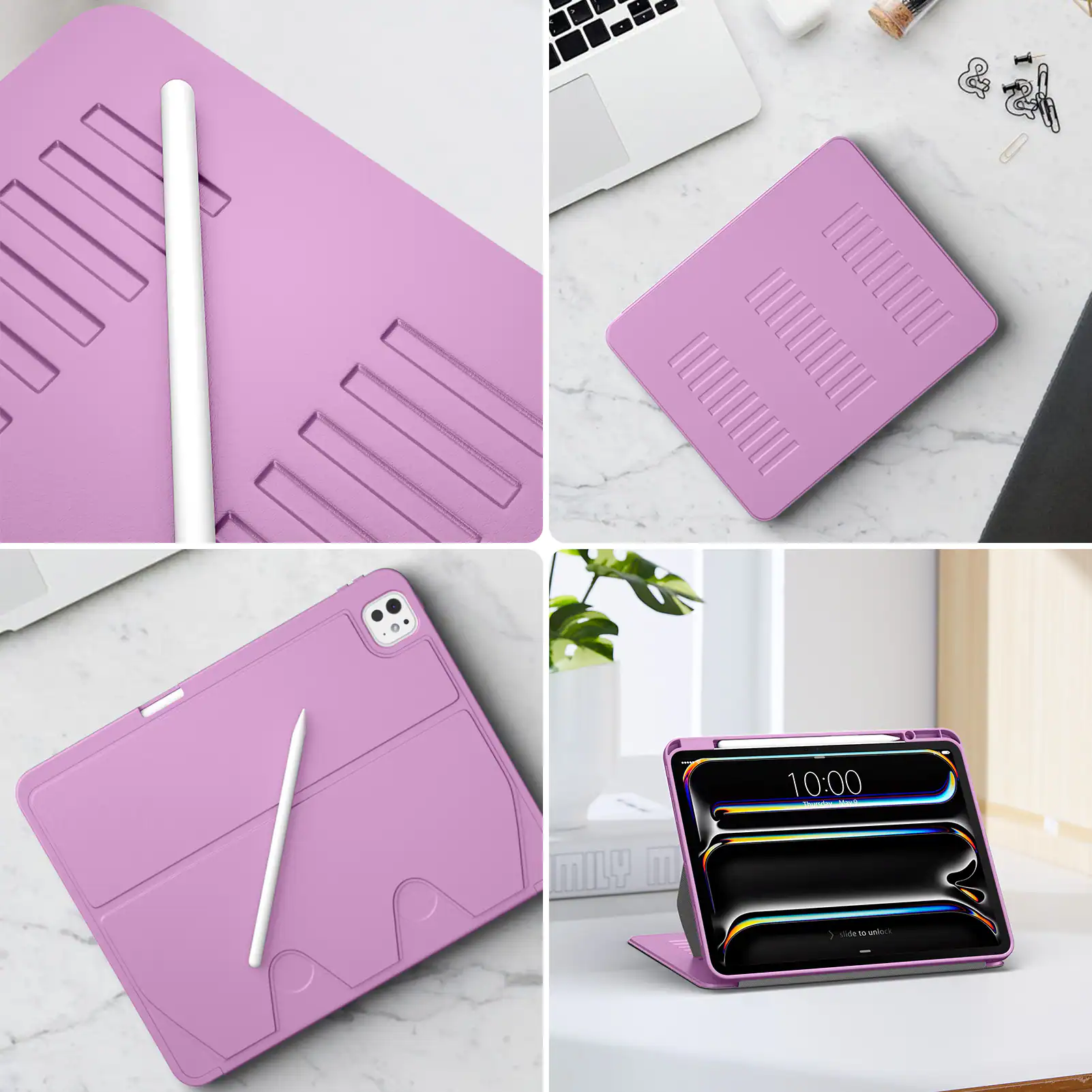 Sure, here is the corrected text:

- "HELLO"
- "10:00"
- "MILY M"
- "slide to unlock"