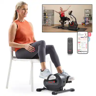 Smart Motorized Mini Exercise Bike-18 Speeds | Sunny Health & Fitness Smart Motorized Mini Exercise Bike-18 Speeds | Sunny Health & Fitness