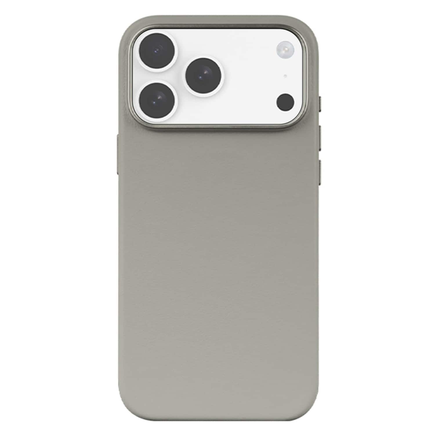 SaharaCase - Apple iPhone 17 Pro Vegan Leather Case | Compatible with Magsafe | Indy Series - Sand Gray