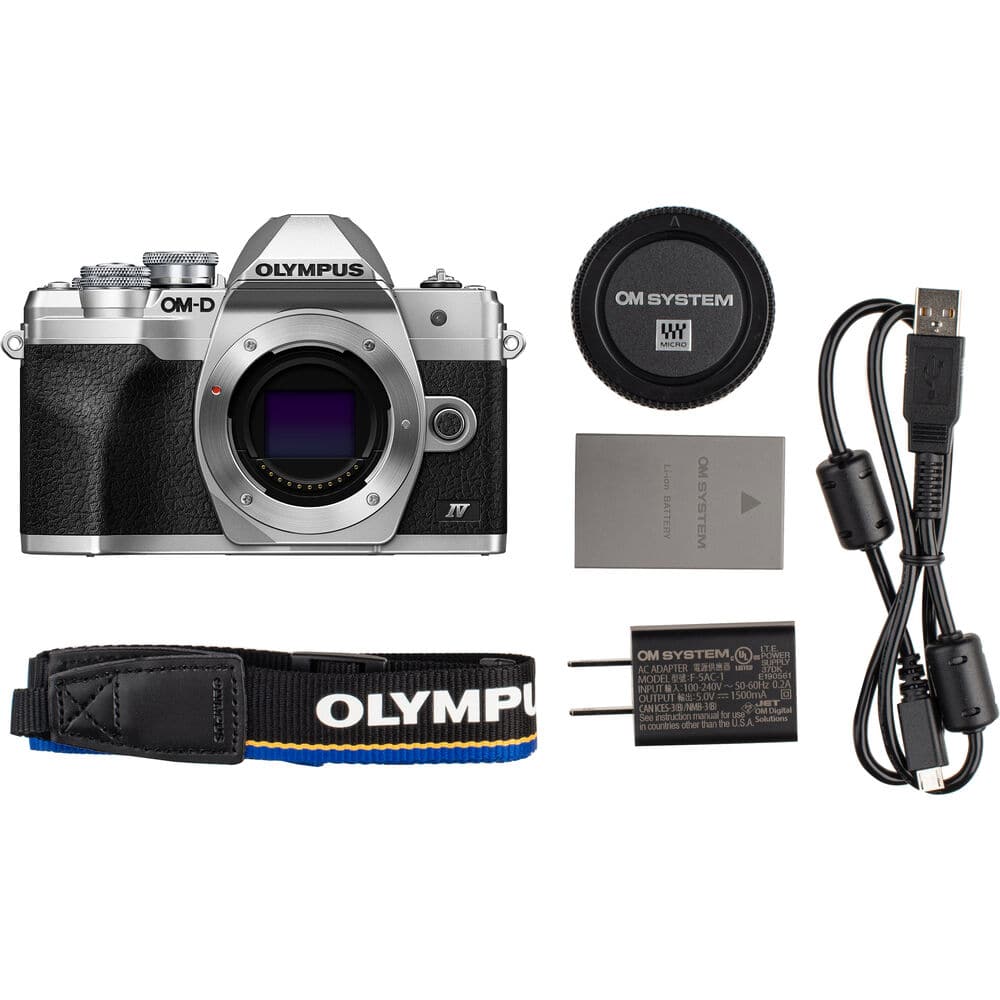 Bundle OM System OM D E M10 Mark IV 20.3MP 4K Camera w/14 42mm EZ