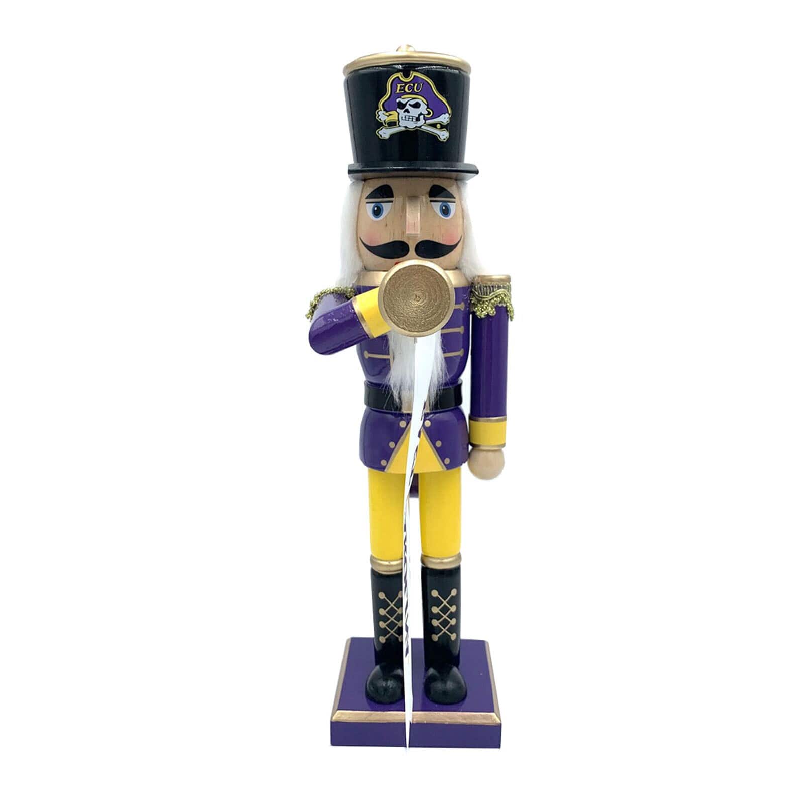 Santa's Workshop - ECU Pirates 14" Bugler Nutcracker - Purple