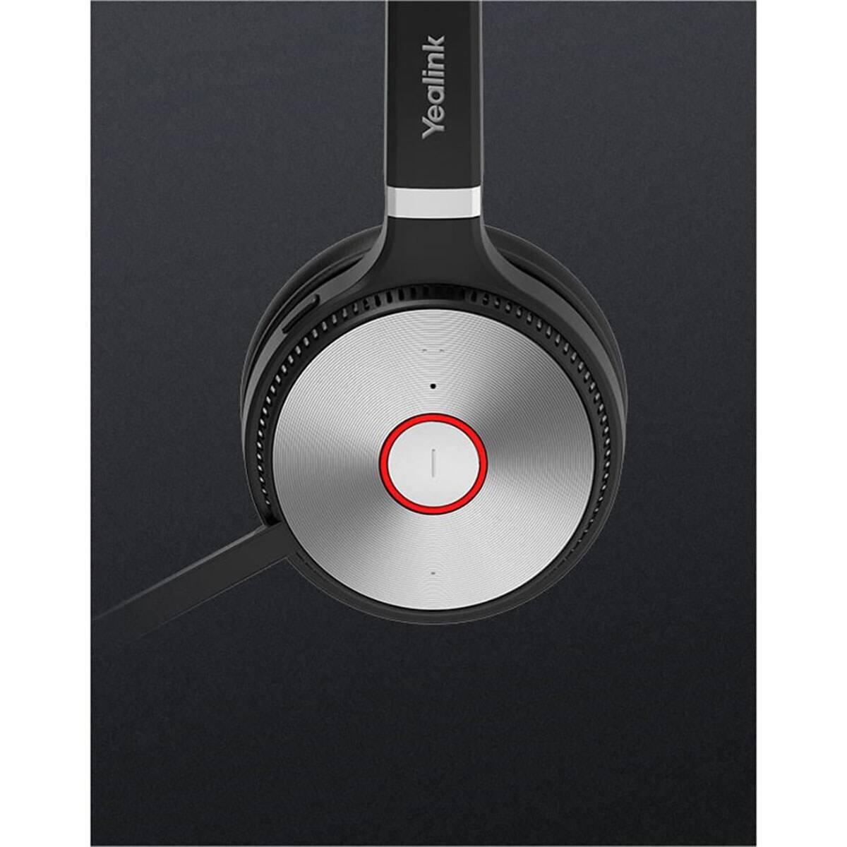Alt View 4. Yealink - Yealink WH62 Wireless DECT Closed-Back On-Ear Mono Headset with Base Station, Unified Communications Certified.