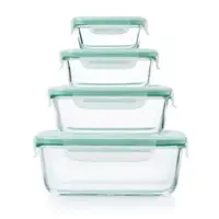 OXO - Good Grips 8 Piece Smart Seal Glass Rectangular Container Set - Clear - Angle_Zoom