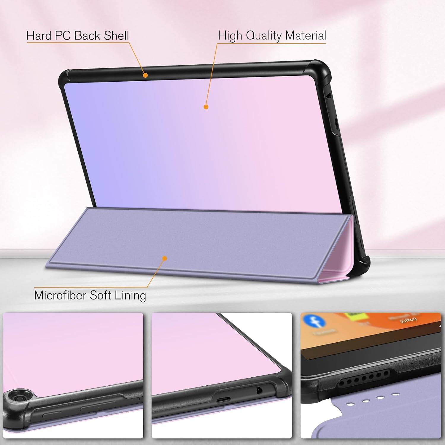 Hard PC Back Shell  
High Quality Material  
Microfiber Soft Lining  
(Office)