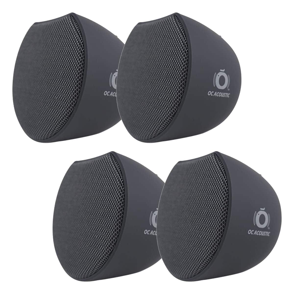 OC Acoustic - Newport Plug-In Outlet Wireless Bluetooth Speaker with Built-In USB Type-A Charging – Set of 4 - Black/Gray price history on PriceWatchPro
