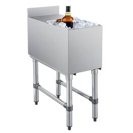 VEVOR - Commercial Ice Bin, 39.6 Qt Max Capacity, 12 x 24 x 33 Inch Stainless Steel Ice Chest with Sliding Lid, 24H Long-Lasting - Silver