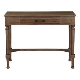 OSP Home Furnishings - Marna Writing Desk with Drawer in Black - Brown Oak