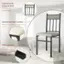 Ergonomically Designed Back: Fit human body curve and relieve back pressure.
Upholstered Seat Cushion: Filled with high density sponge for more comfort.
With Foot Pads: Prevent floor from scratches and reduce noise.