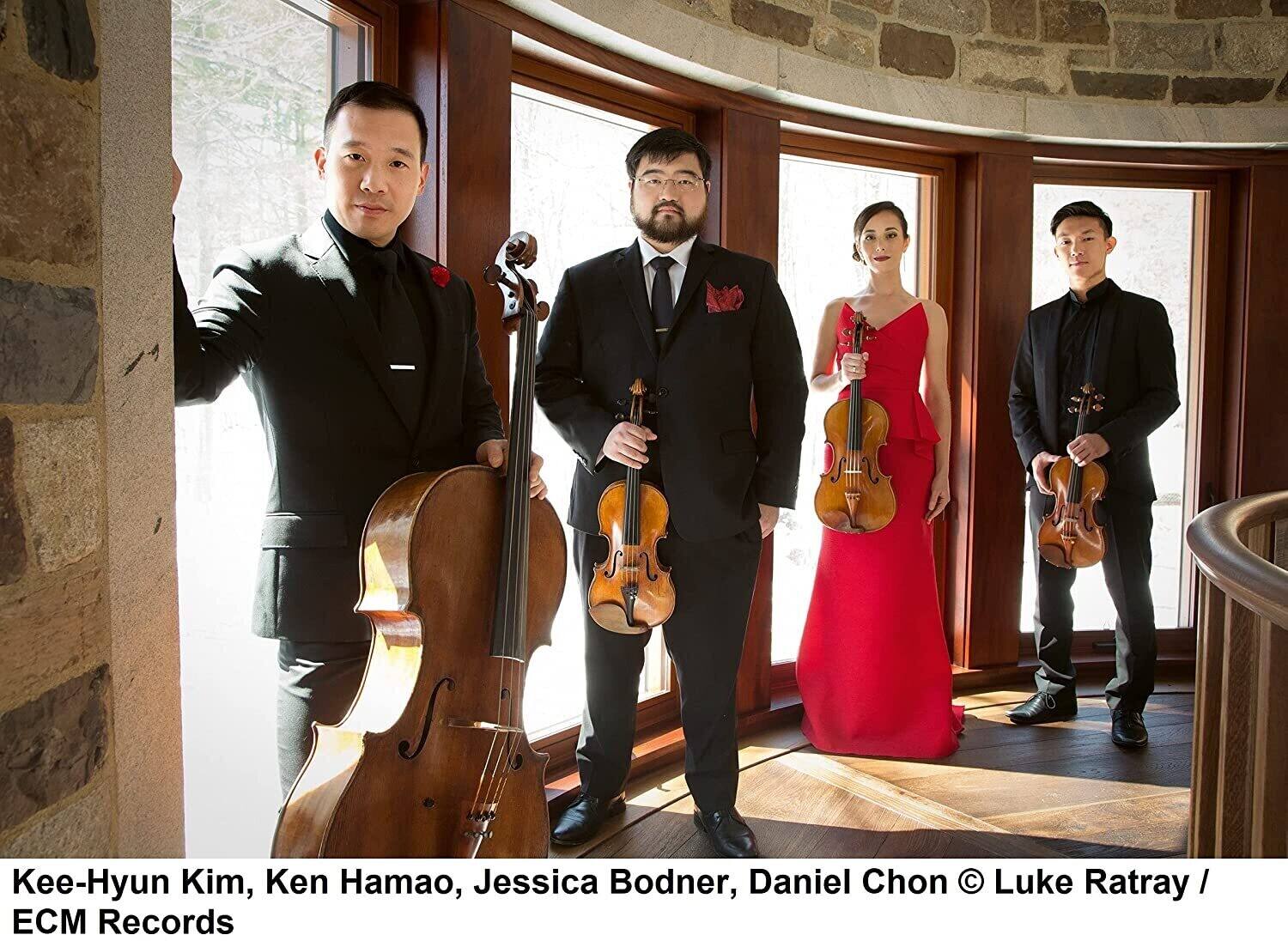 Kee-Hyun Kim, Ken Hamao, Jessica Bodner, Daniel Chon  
© Luke Ratray / ECM Records