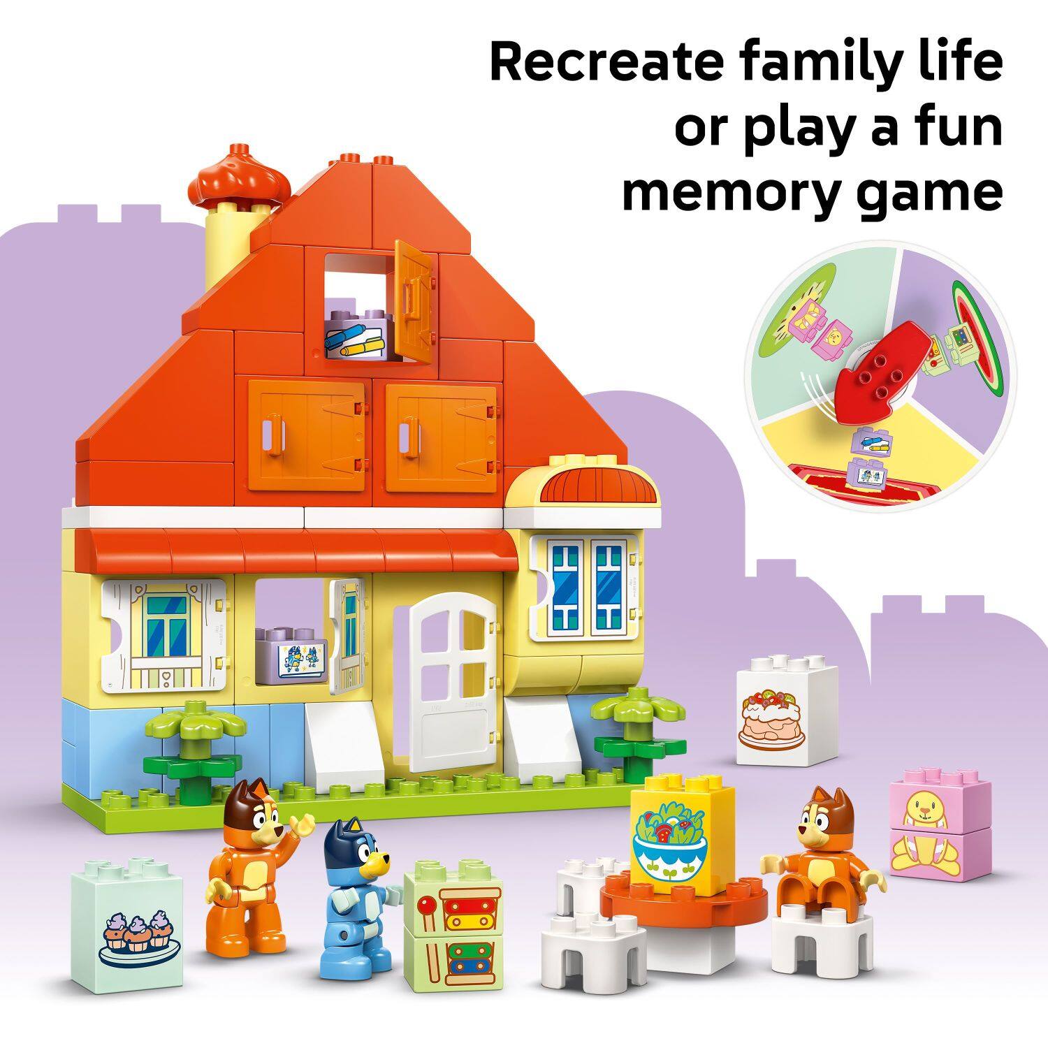 Recreate family life or play a fun memory game.
