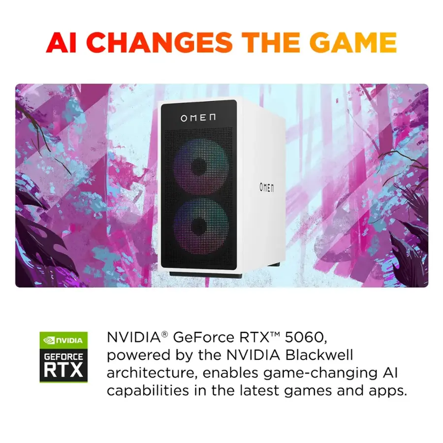 AI Changes the Game NVIDIA GeForce RTX 5060, powered by the NVIDIA Blackwell RTX architecture, enables game-changing AI capabilities in the latest games and apps.