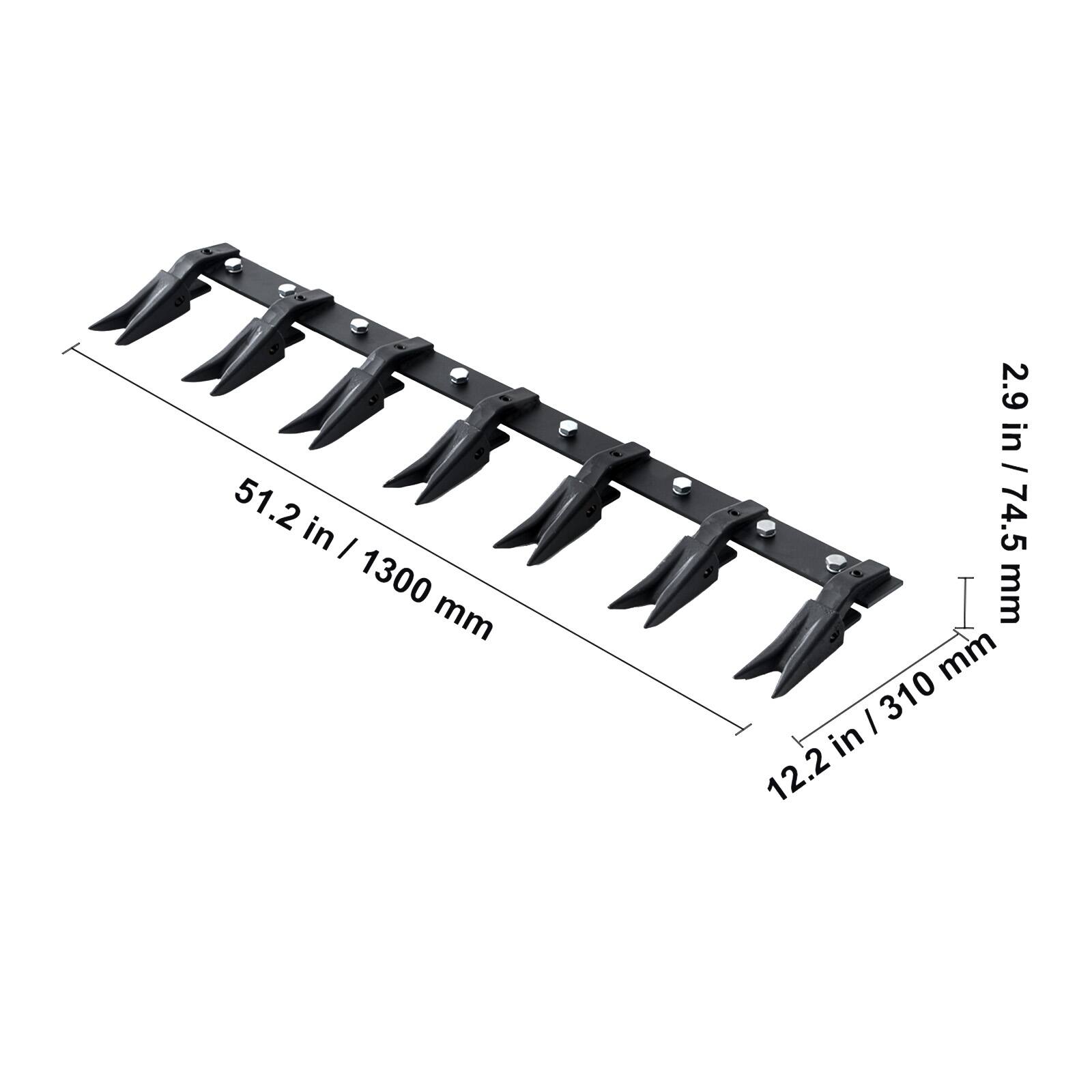 51.2 in / 1300 mm  
12.2 in / 310 mm  
2.9 in / 74.5 mm