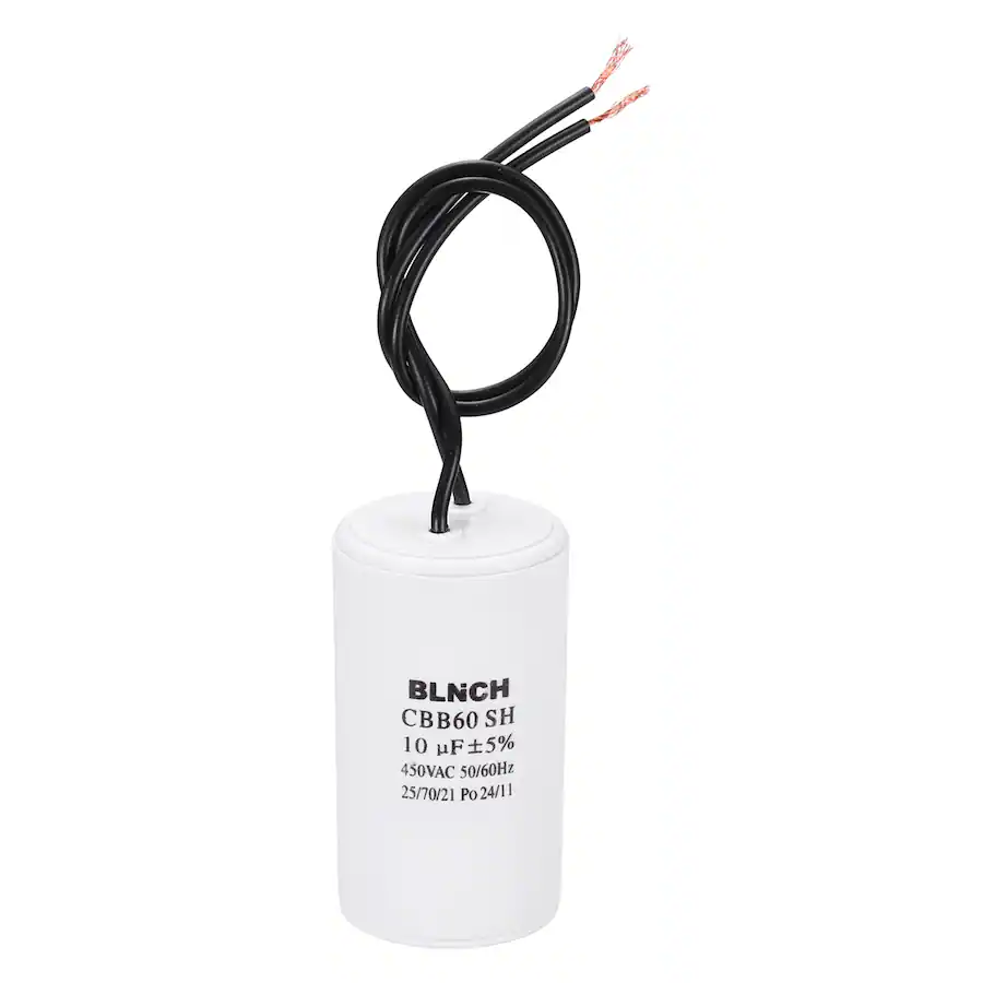Compressor Mag Wire Unique Bargains 10uF CBB60 Running Capacitor, AC 450V 2 Wire for Air ...
