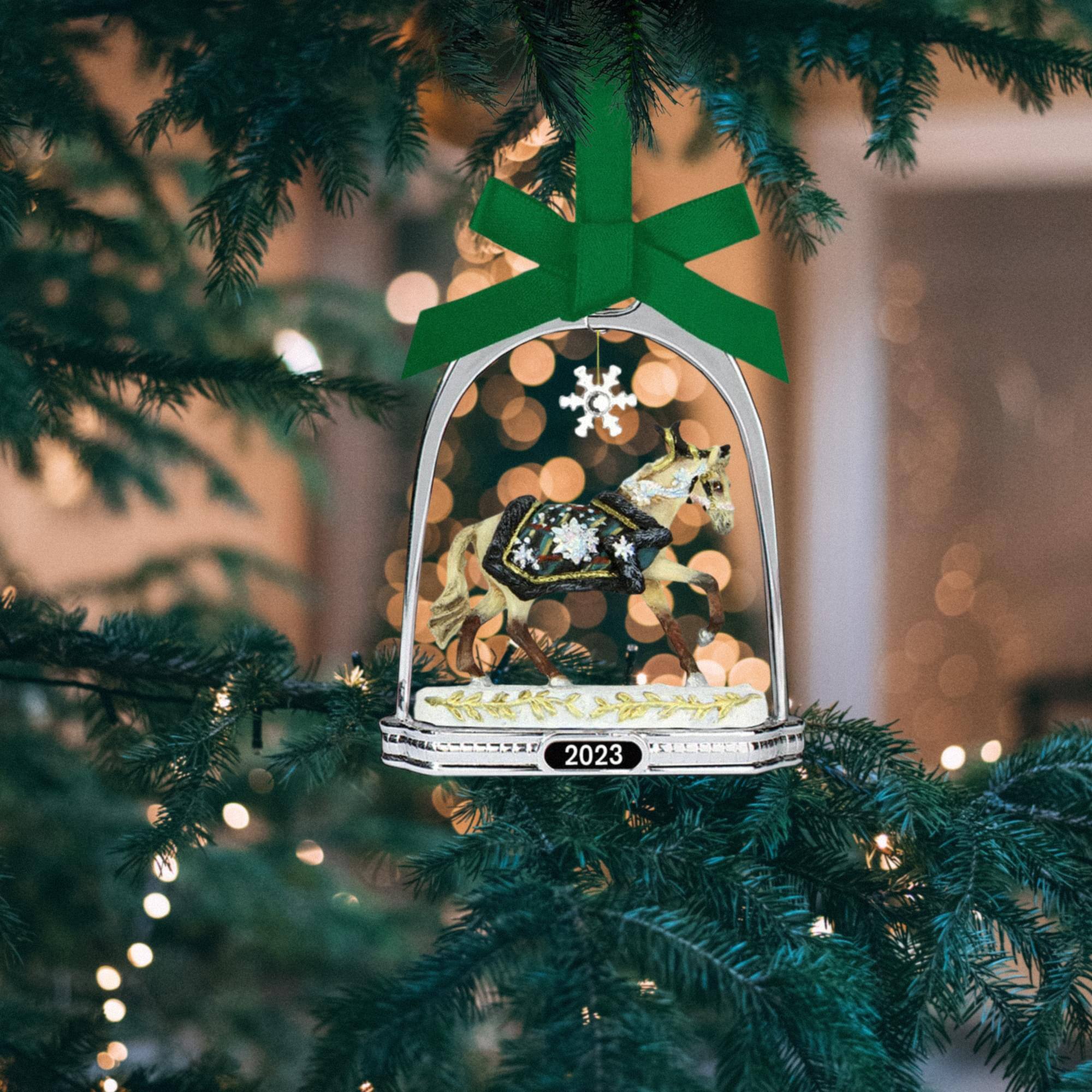 Alt View 10. Breyer - Breyer 2023 Stirrup Holiday Ornament | Highlander - Gold.