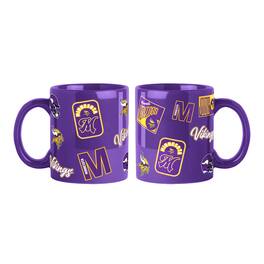 Logo Brands - Minnesota Vikings 2-Pack 15oz. Color Mug Set - Purple