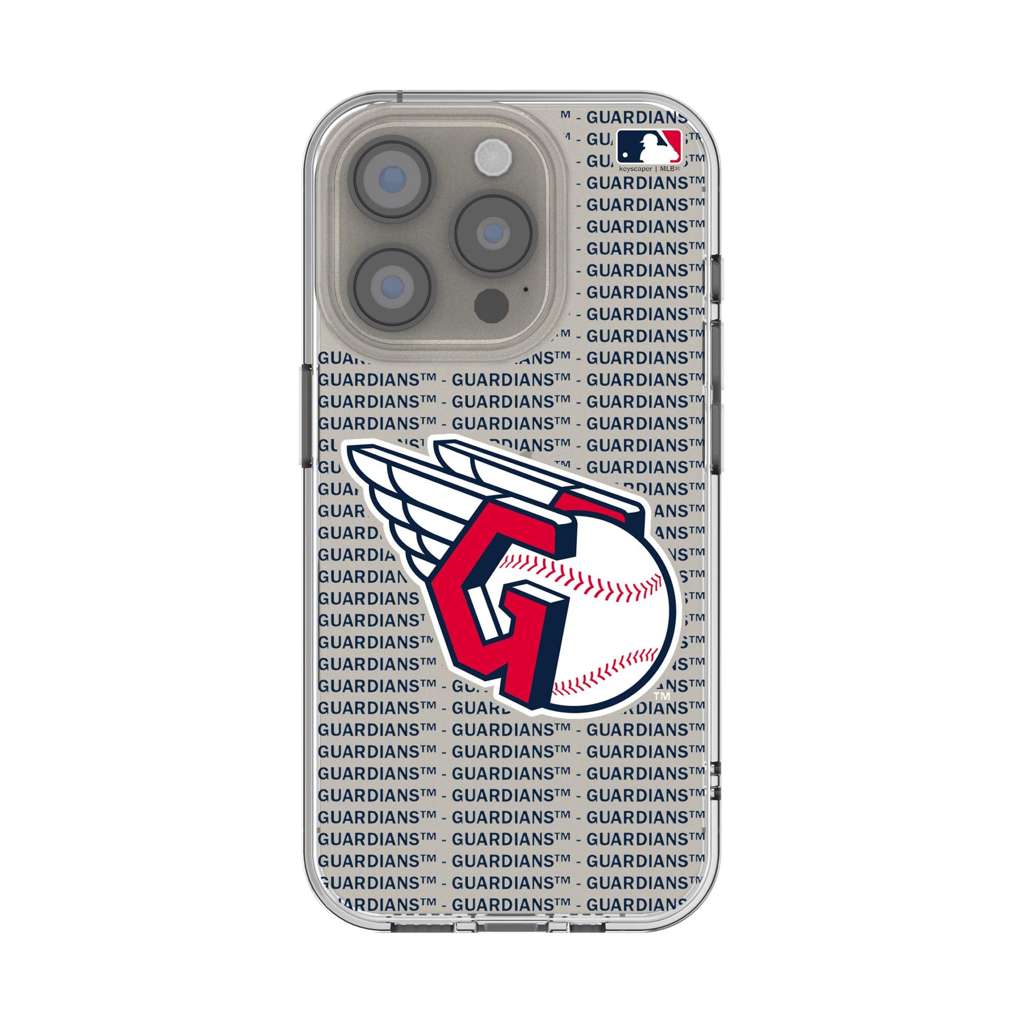 Keyscaper - MLB - Cleveland Guardians Text Backdrop iPhone Clear Case - 15 Plus - Multicolor price history on PriceWatchPro