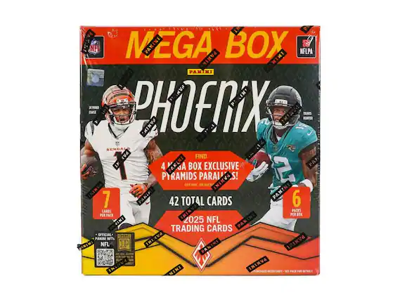 NI NFL M PANINI EGA PANIN BOX NINI NFLPA PANINI PAN MARR PHOENIX PANINY CHASE TRAVIS HUNTER PANIN BENGALS PA FIND IN 4 PANINI JA BOX EXCLUSIVE PA PYRAMIDS PER PARAL ON AVER PANINI S! 2 BOX, ININVA PANIKI PANIN PA 6 7 42 TOTAL CARDS CARDS ININV PACKS PER PACK PER BOX KINI 2025 NFL INI PANINI A TRADING CARDS PAN OFFICIAL D0O PA PANINI NFTs PAKINI ANINI NFL P INI PANINI PANINI ATI BL AUN LDGY! PANINI IN NINI PURCHASE NECESSARY LEE PACK FOR DETAILS