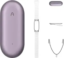 PLAUD - NotePin Memory Capsule Smart AI Voice/Audio Recorder - Exclusive Bundle - Sunset Purple - Front_Zoom