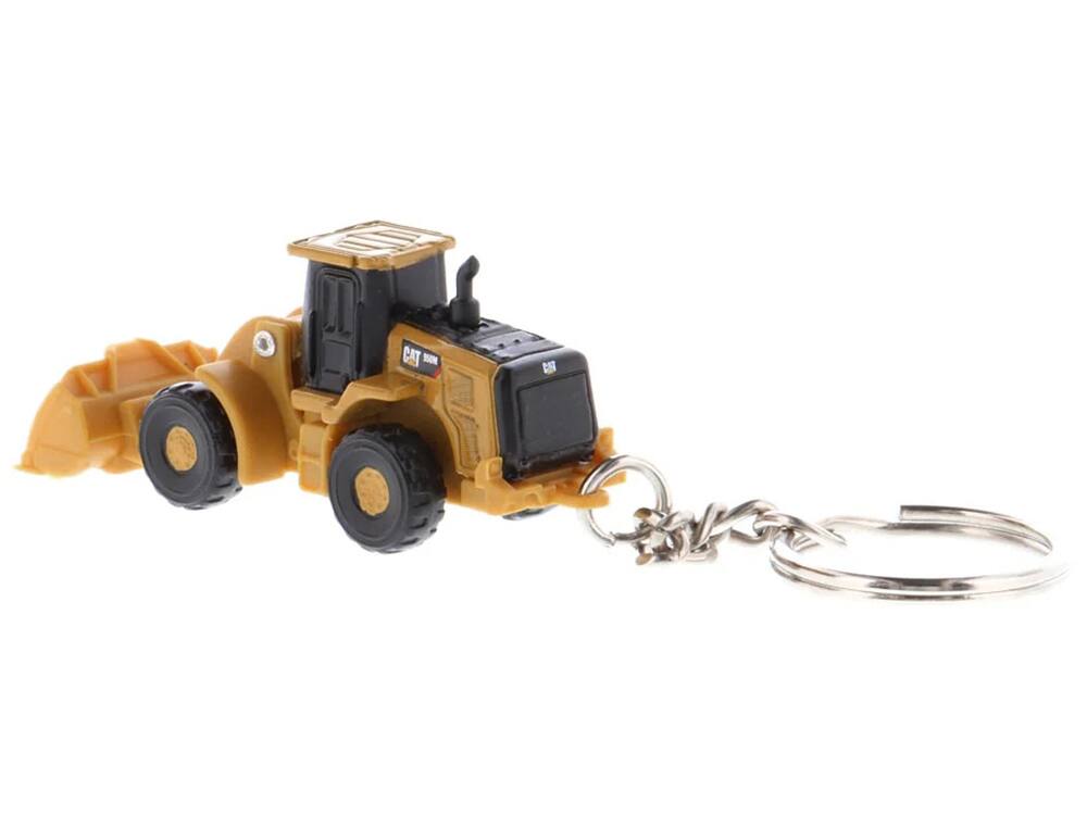 Left. Diecast Masters - CAT Caterpillar 950M Wheel Loader Keychain Yellow Diecast Model by Diecast Masters - Yellow.