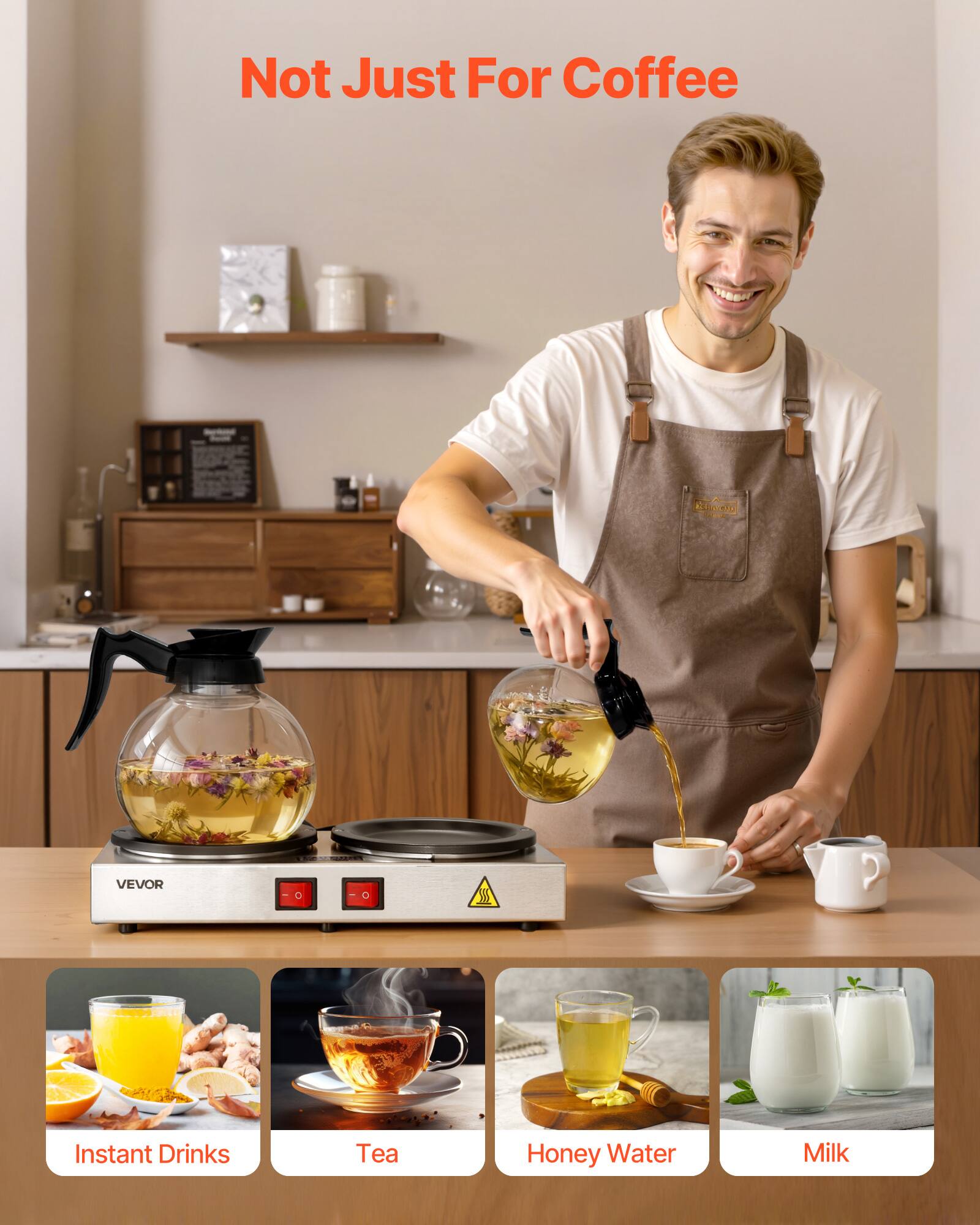 Not Just For Coffee

VEVOR

Instant Drinks  
Tea  
Honey Water  
Milk