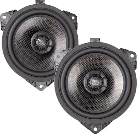 Front. MB Quart - Tuned 7 inch 2-Way Car Speaker with Fiber Cones (Pair) - Black.