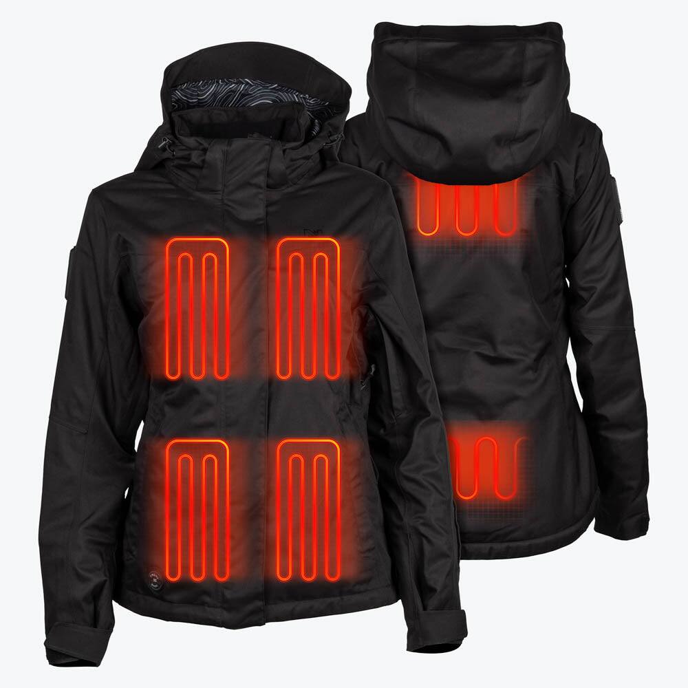 Alt View 1. Mobile Warming - Women's Denali Heated Snow Jacket - Black.