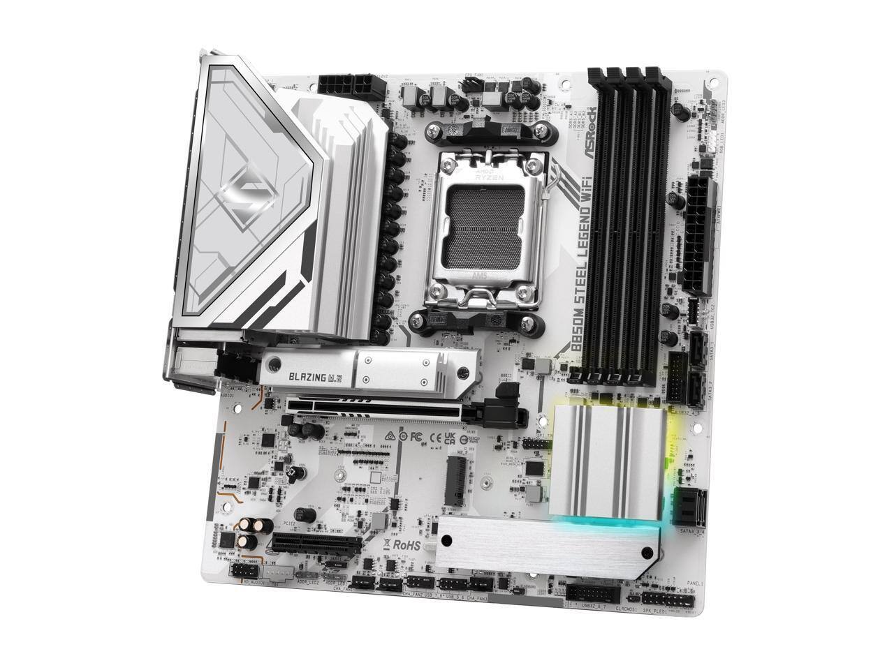 BLAZING : RYZEN AM5 ASRock WiFi LEGEND STEEL B550M AOFC FC E UK CE CA K I RoHS