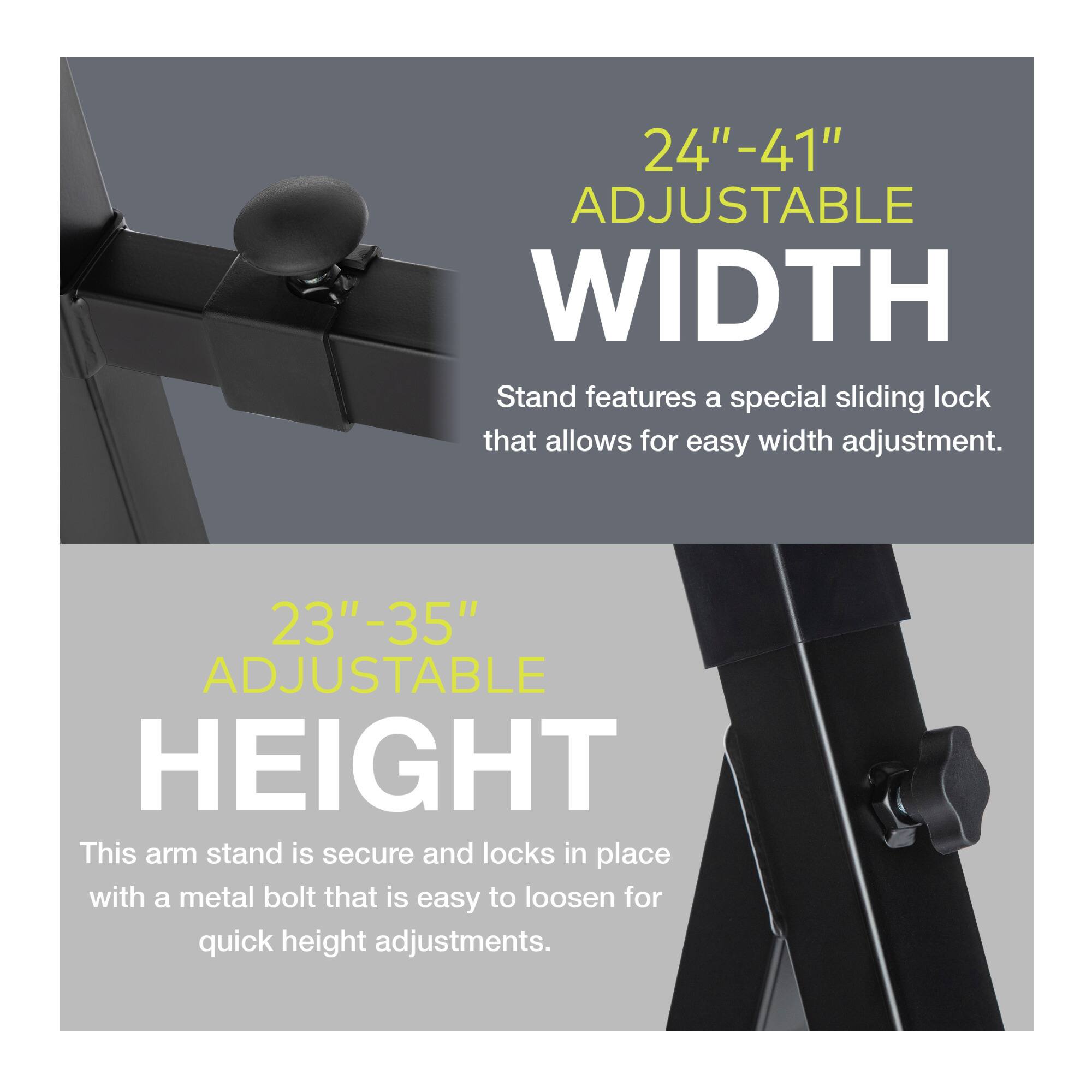 Knox Gear Z Style Adjustable Keyboard Stand Sturdy Height & Width