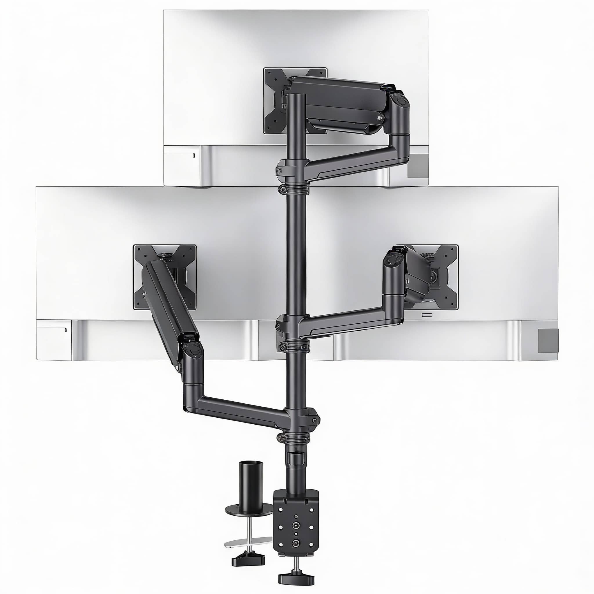 Frangdom - Extra Tall Monitor Mount - Triple Arms GasSpring 17-32" 19.8lbs