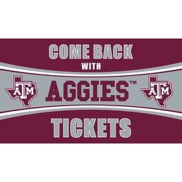 Evergreen Enterprises - Texas A&M Aggies 28" x 16" Come Back With Tickets Door Mat - Multicolor