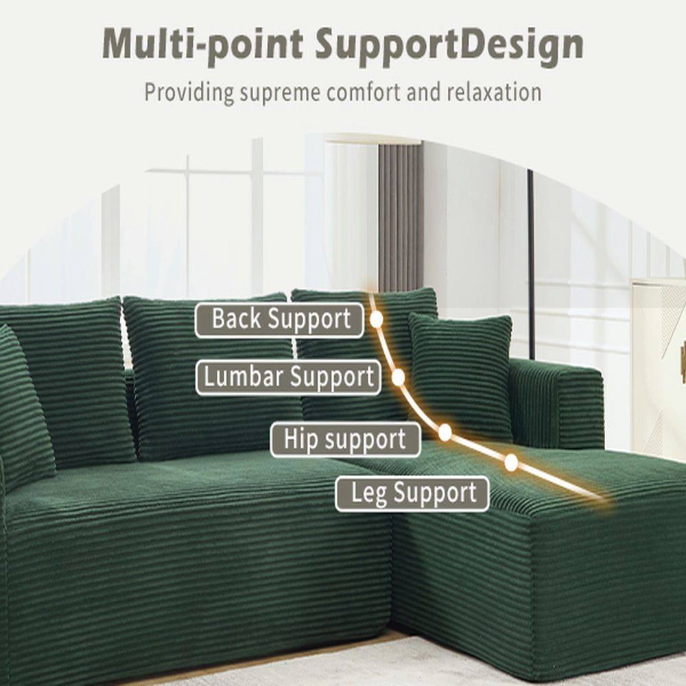 Multi-point Support Design  
Providing supreme comfort and relaxation  

- Back Support  
- Lumbar Support  
- Hip Support  
- Leg Support