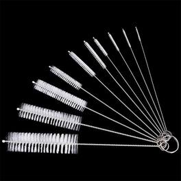 Kitcheniva - Transparent Nylon Straw Bottle Cleaning Brush Set 10 Pcs
