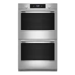 KitchenAid - 27" Smart Built-In Electric Double Wall Oven with Assisted Cooking Modes - Stainless Steel