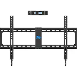 Earthley Blooms - Fixed Tv Wall Mount Low Profile Bracket Television Flush Tvs Space Saving Fits 16 24 32 Studs Max Vesa s - 42"-90" TV