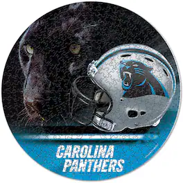 WinCraft - Carolina Panthers Round 500-Piece Puzzle - Multicolor