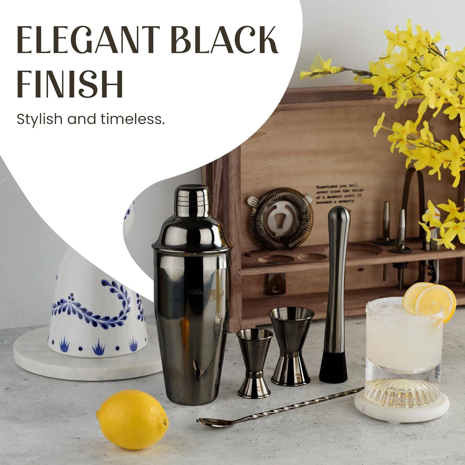 ELEGANT BLACK FINISH  
Stylish and timeless.