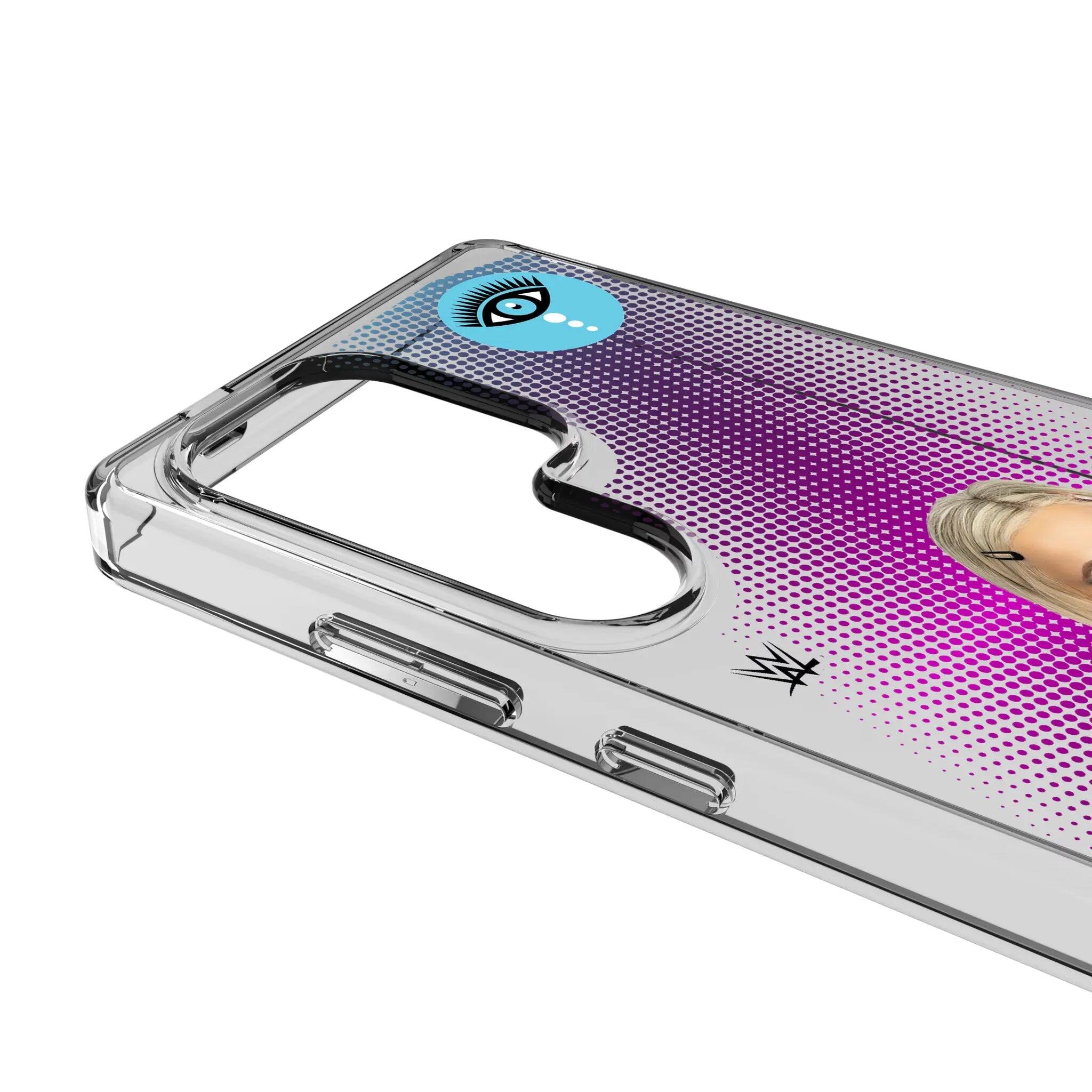 Left. Keyscaper - WWE Superstar Clear Phone Case - Samsung Galaxy S21+ 5G - Liv Morgan.