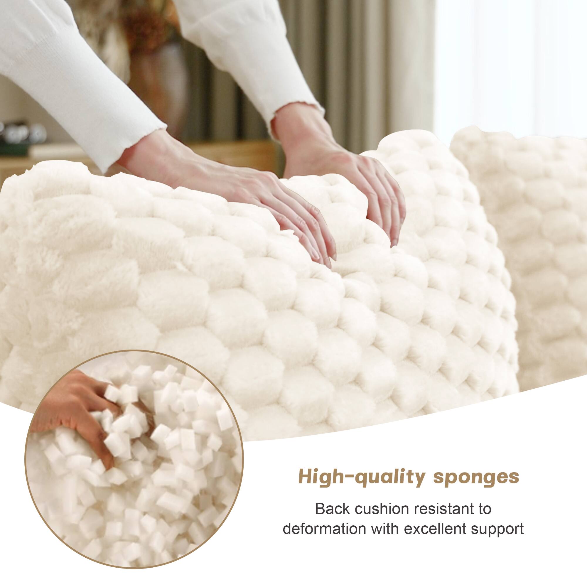 High-quality sponges  
Back cushion resistant to deformation with excellent support