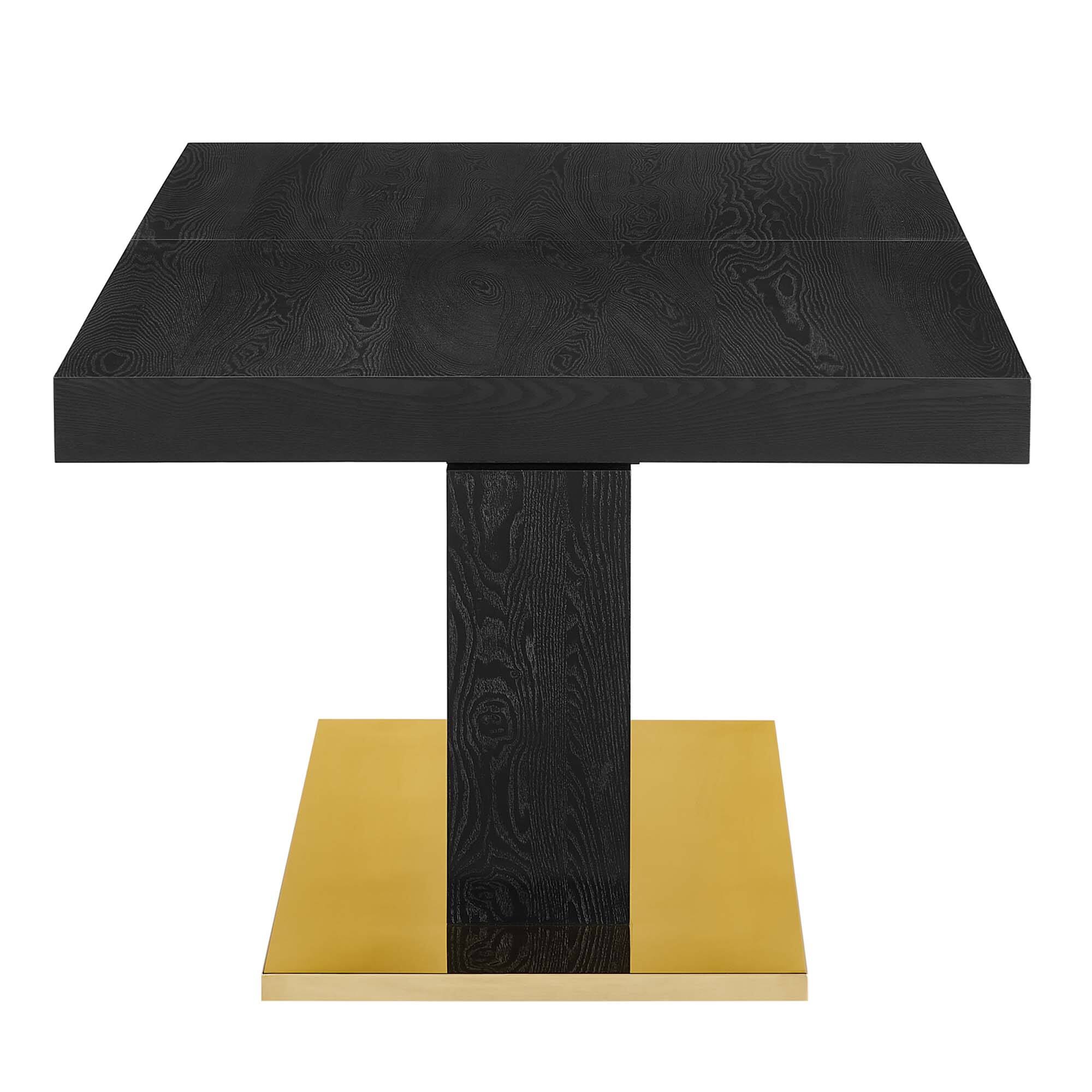 Angle. Modway - Vector Expandable Dining Table by Modway - Black Gold.