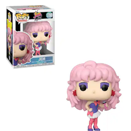 Sure, here is the corrected and grouped text from the image:
---
**Front of the Box:**
- **Top Left Corner:**
- Funko
- POP! ANIMATION
- **Top Right Corner:**
- 1788
- **Main Title:**
- JEM
- THE HALLS OF FAME
- **Bottom Left Corner:**
- JEM
- VINYL FIGURE
- FIGURA EN VINYLE
- FIGURA DE VINIL
- **Bottom Right Corner:**
- ADVERTENCIA / ATTENTION / AVERTISSEMENT
- CHOKING HAZARD - SMALL PARTS
- PEQUEÑOS PIEZAS QUE PUEDE SER INGESTADOS
- ATTENTION - PEUVENT ÊTRE INGESTÉS
- **Bottom Left Corner (Warning Symbol):**
- CHOKING HAZARD - SMALL PARTS
- PEQUEÑOS PIEZAS QUE PUEDE SER INGESTADOS
- ATTENTION - PEUVENT ÊTRE INGESTÉS
- **Bottom Right Corner (Warning Symbol):**
- CHOKING HAZARD - SMALL PARTS
- PEQUEÑOS PIEZAS QUE PUEDE SER INGESTADOS
- ATTENTION - PEUVENT ÊTRE INGESTÉS
---
**Text on the Figure:**
- (No visible text on the figure itself)
---
**Additional Text on the Box:**
- (No additional visible text on the box)
---