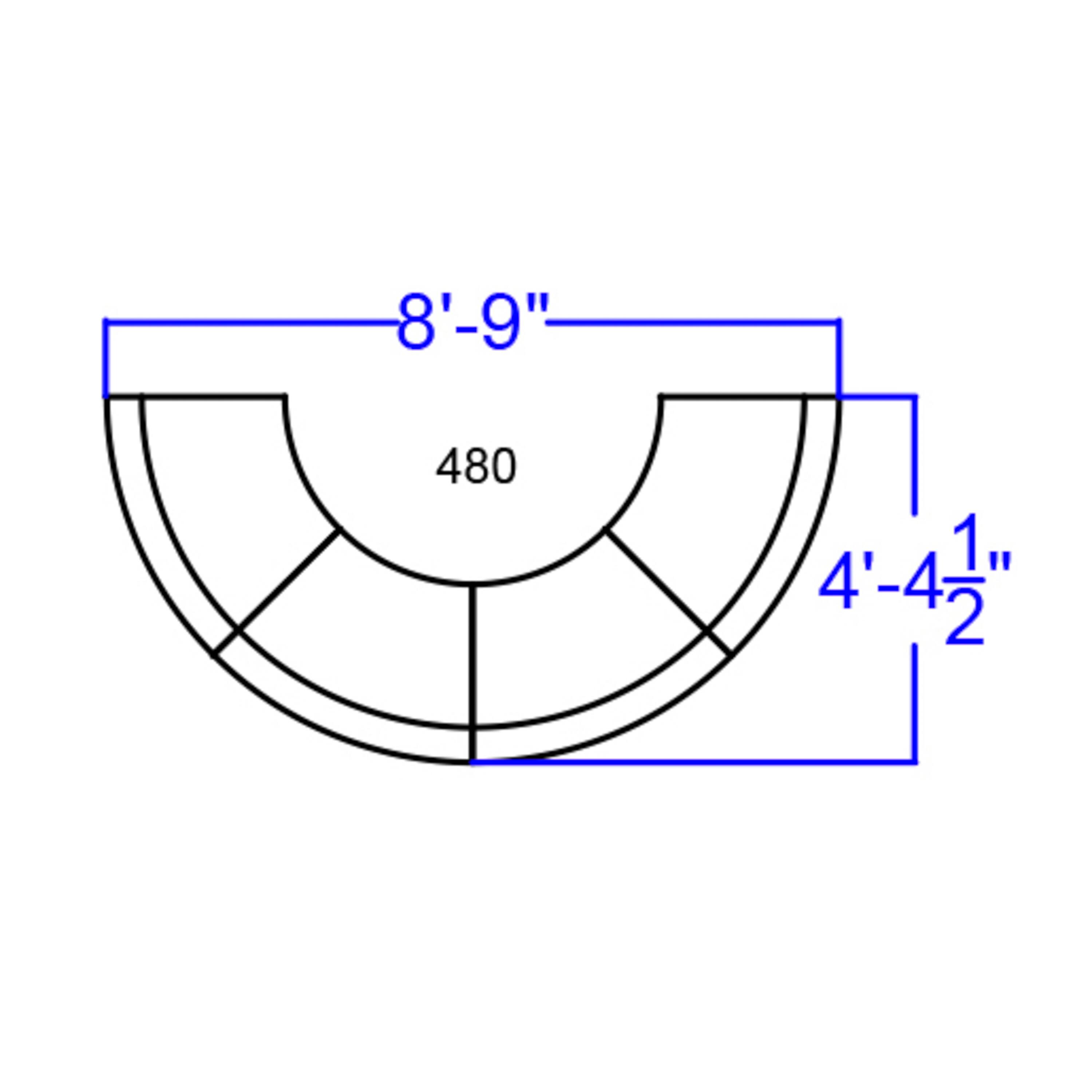 8'-9"  
480  
1"  
4'-4 1/2"
